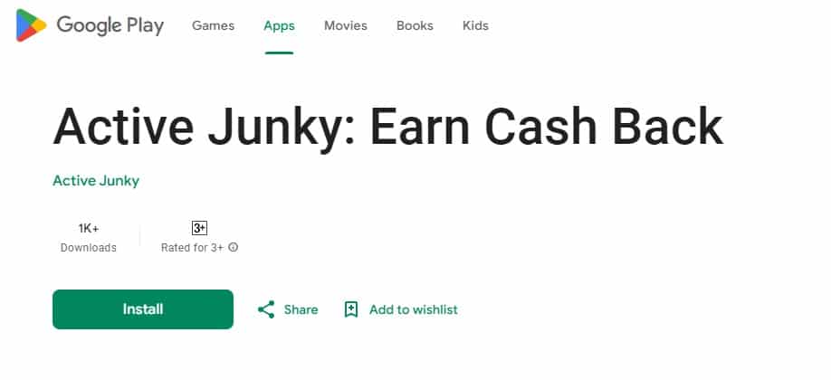 Active Junky Cashback Site