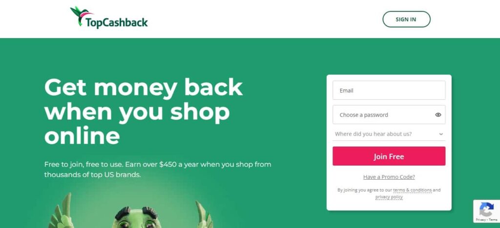 TopCashback Cashback Site