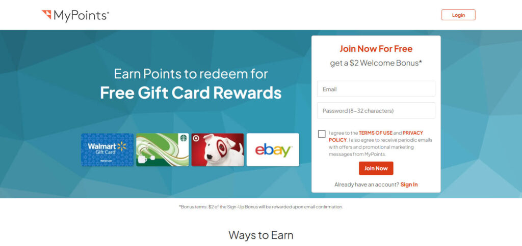 MyPoints Online Survey Sites For Extra Cash