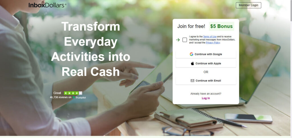 InboxDollars Online Survey Sites For Extra Cash