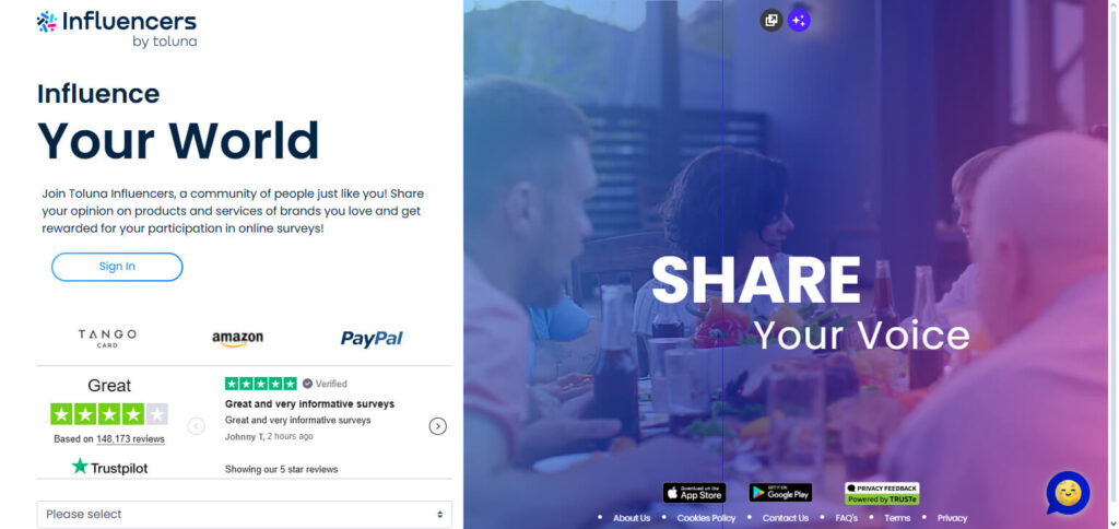 Toluna Influencers Online Survey Sites For Extra Cash